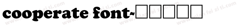 cooperate font字体转换